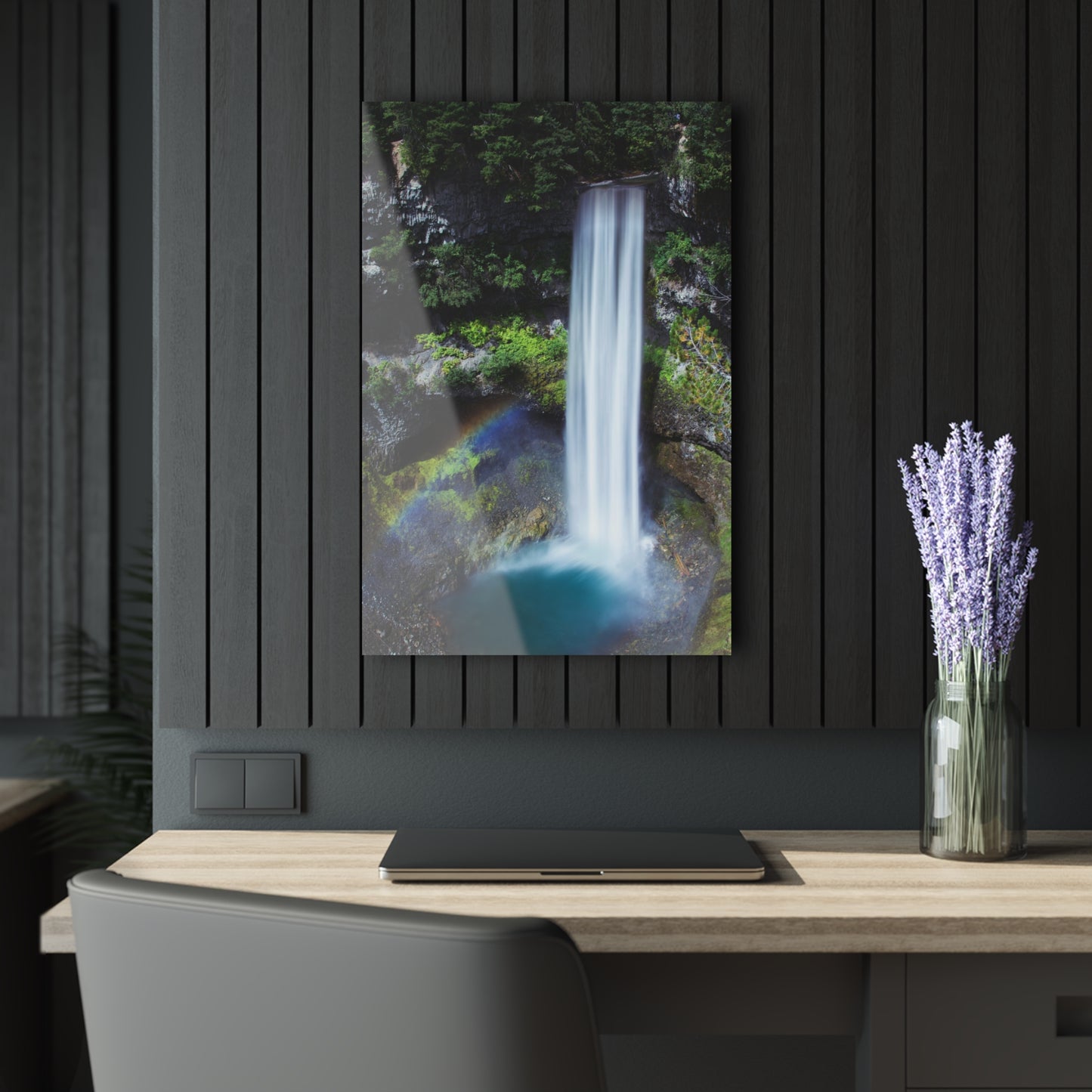 Look Down Waterfall- Acrylic Prints (French Cleat Hanging)