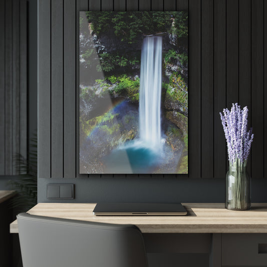 Look Down Waterfall- Acrylic Prints (French Cleat Hanging)