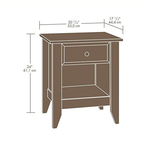 Home Square 3 Piece Bedroom Set with Dresser and 2 Nightstands in Oiled Oak