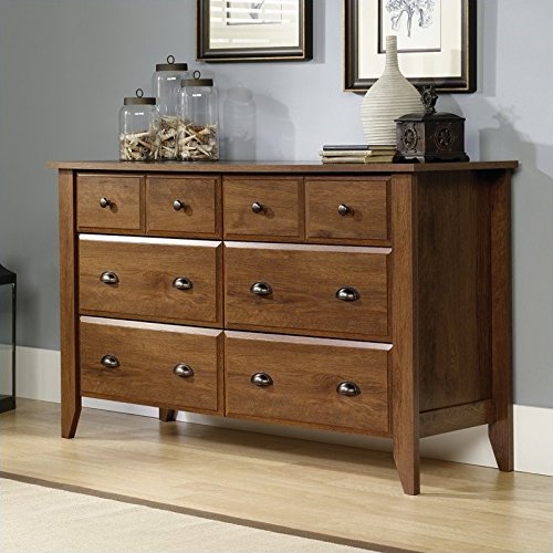 Home Square 3 Piece Bedroom Set with Dresser and 2 Nightstands in Oiled Oak