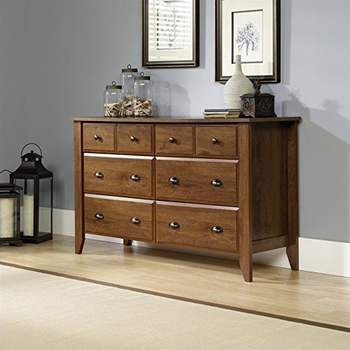 Home Square 3 Piece Bedroom Set with Dresser and 2 Nightstands in Oiled Oak